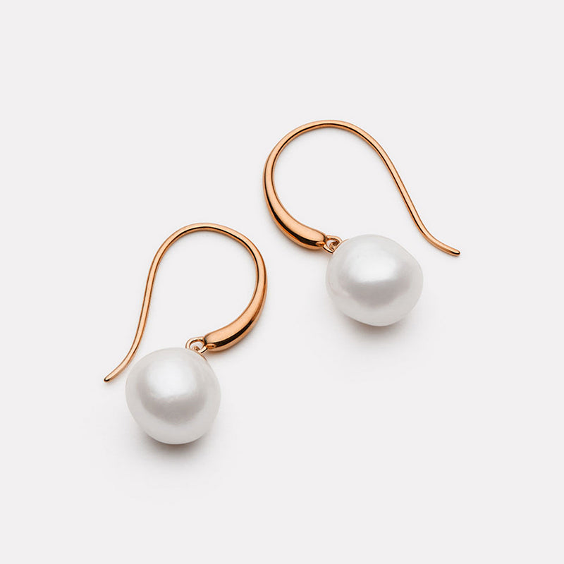 OCEAN GLOW & PEARL EARRING