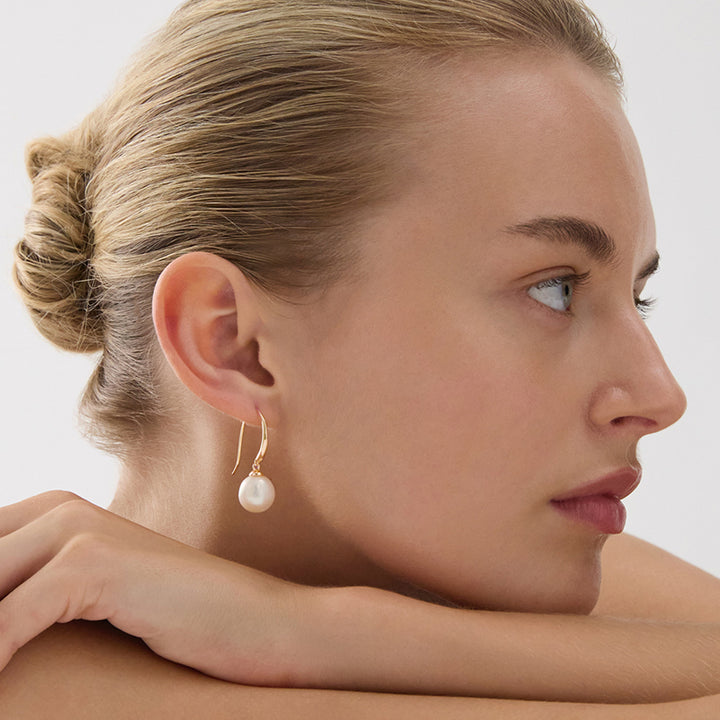 OCEAN GLOW & PEARL EARRING