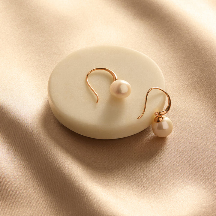 OCEAN GLOW & PEARL EARRING