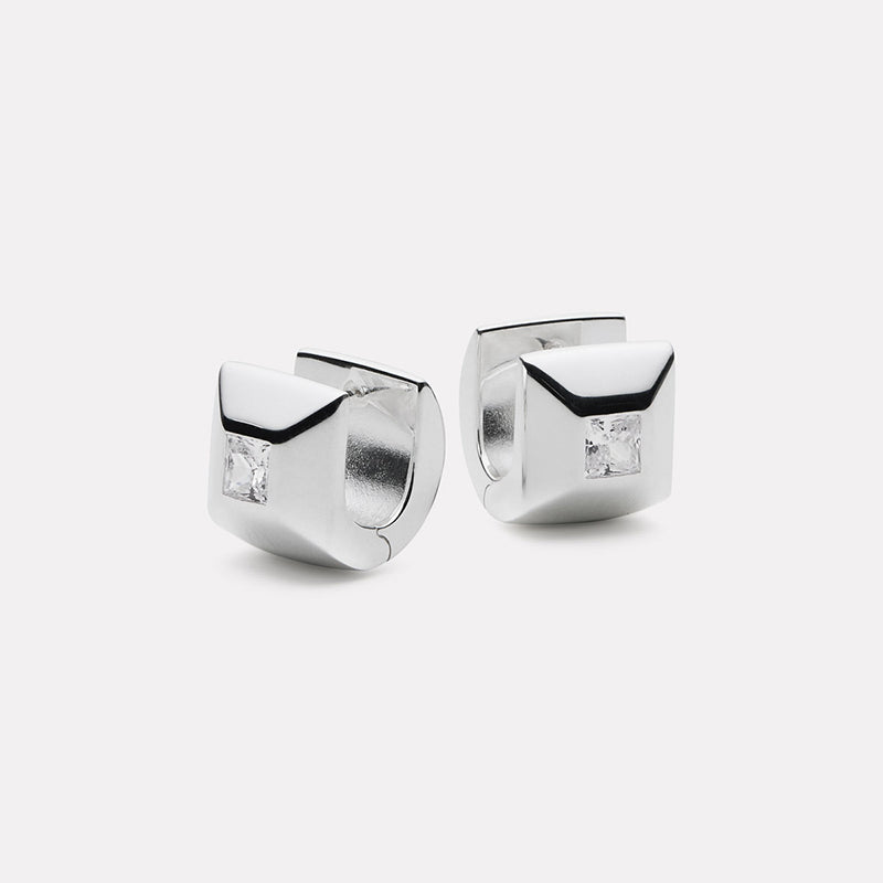 HALO CUBIC ZIRCONIA EARRING