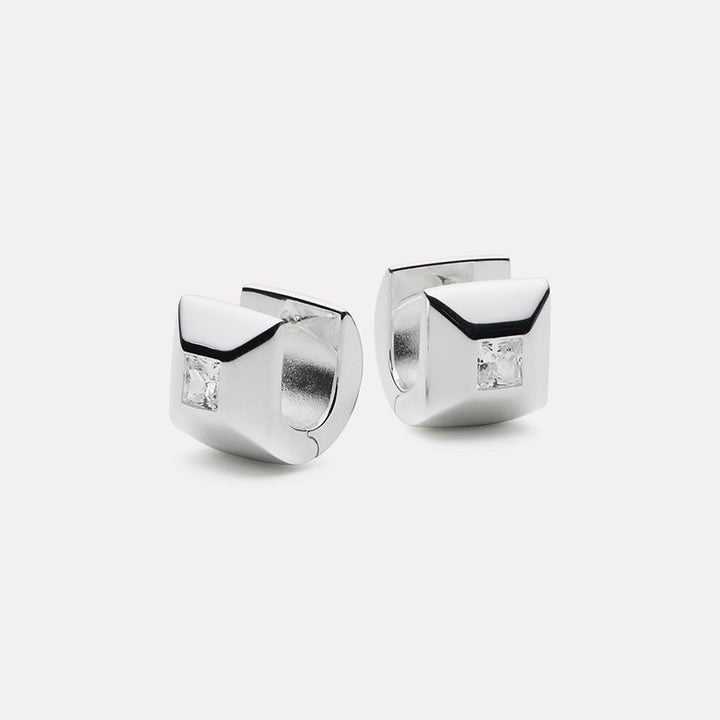 HALO CUBIC ZIRCONIA EARRING