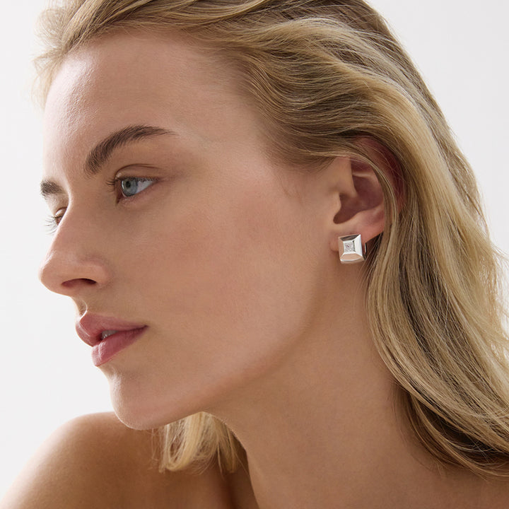 HALO CUBIC ZIRCONIA EARRING