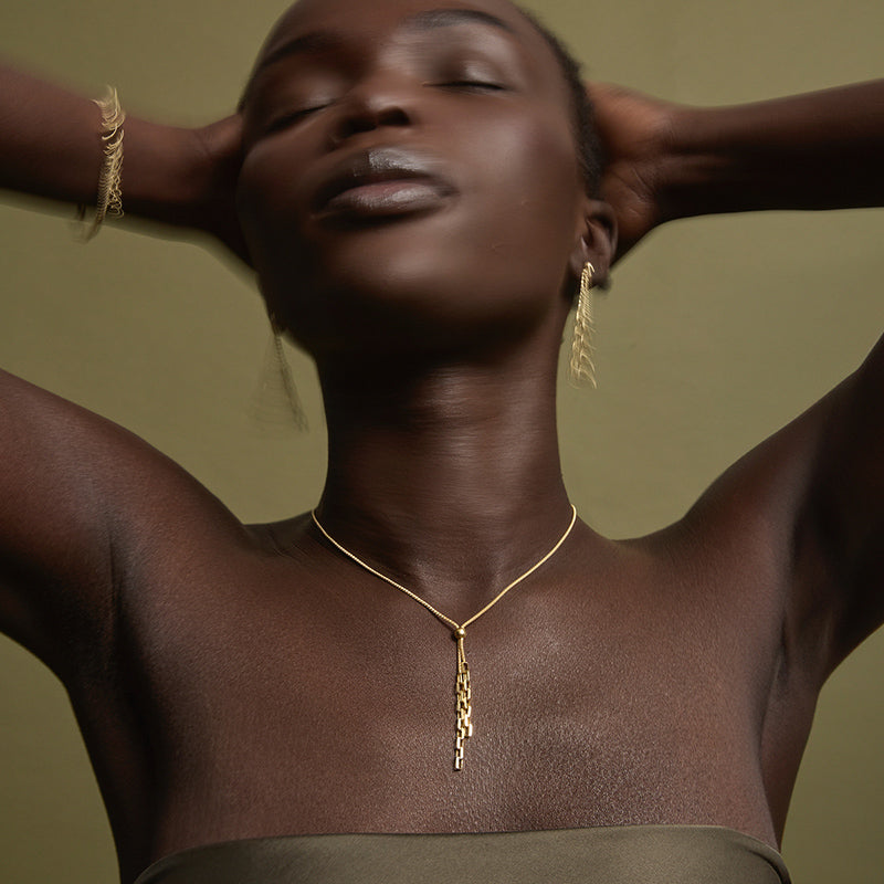 STARDUST CHAIN AND LINK NECKLACE