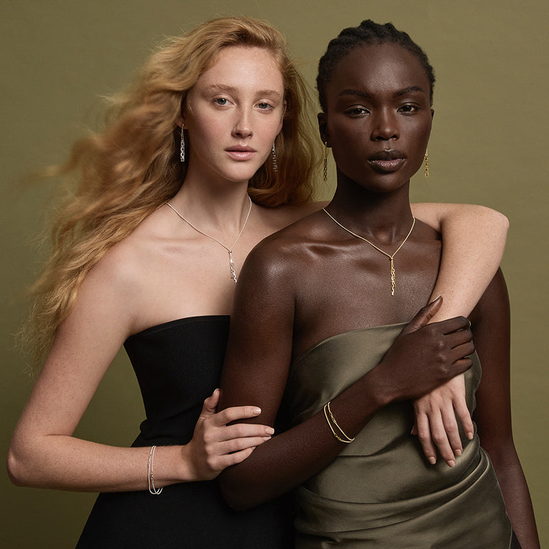 STARDUST CHAIN AND LINK NECKLACE