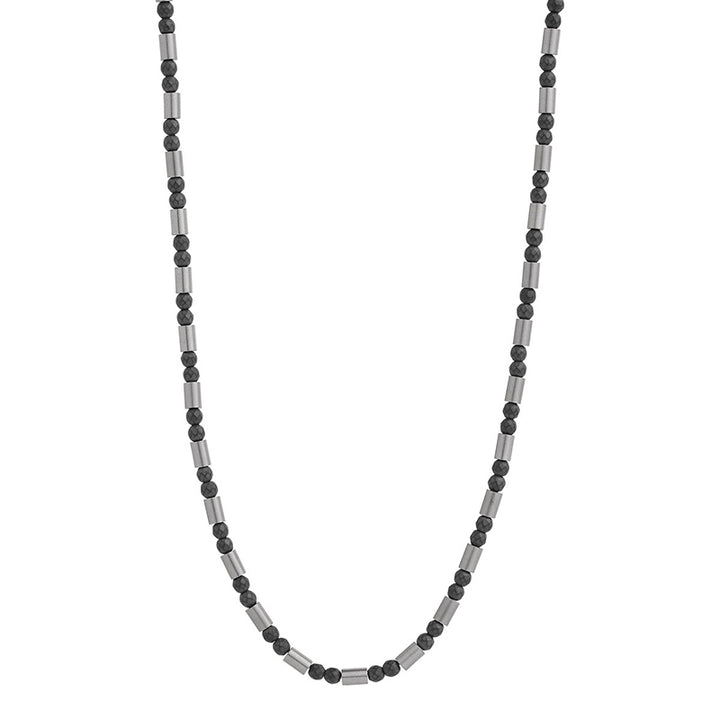 NOVA HAEMATITE & STEEL NECKLACE