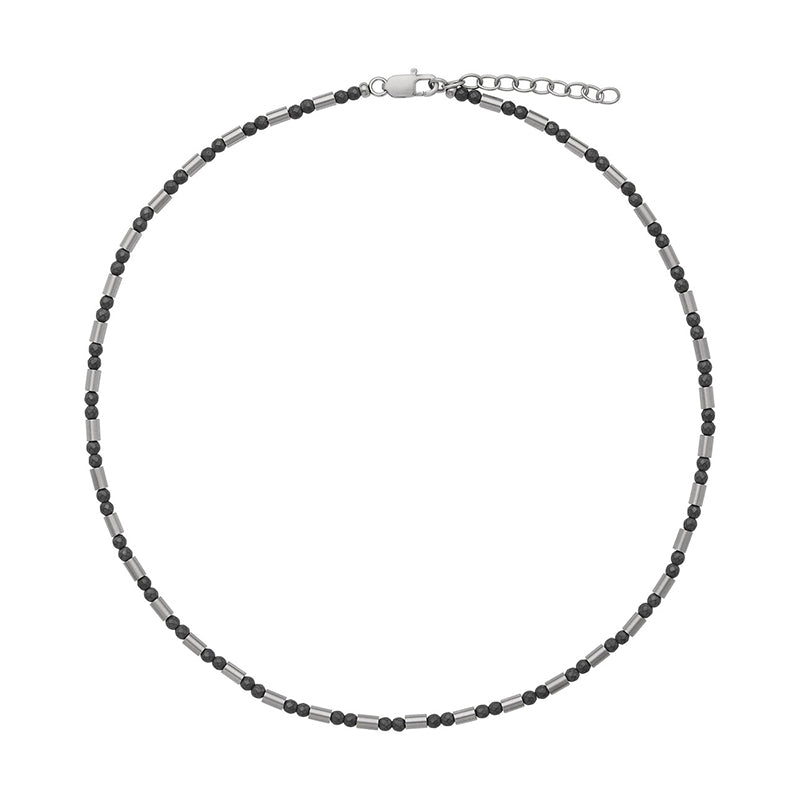 NOVA HAEMATITE & STEEL NECKLACE