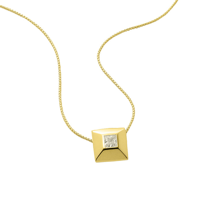 HALO CUBIC ZIRCONIA NECKLACE