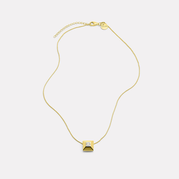 HALO CUBIC ZIRCONIA NECKLACE