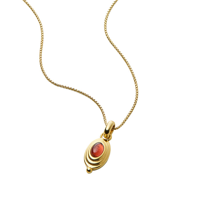 HORIZON GARNET NECKLACE