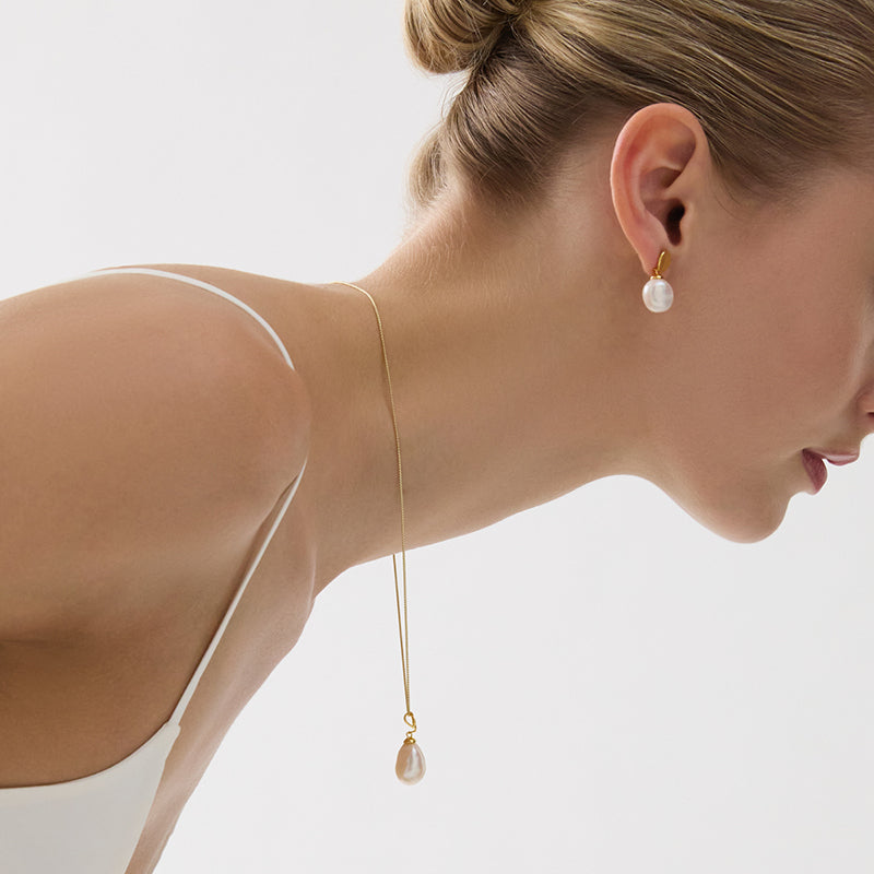 OCEAN DRIFT & PEARL NECKLACE