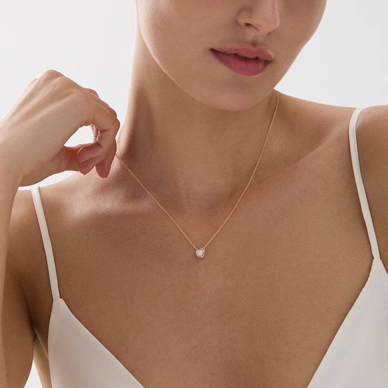 MOONBEAM & PEARL NECKLACE