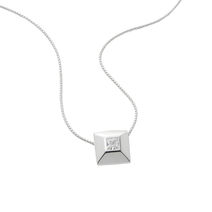 HALO CUBIC ZIRCONIA NECKLACE