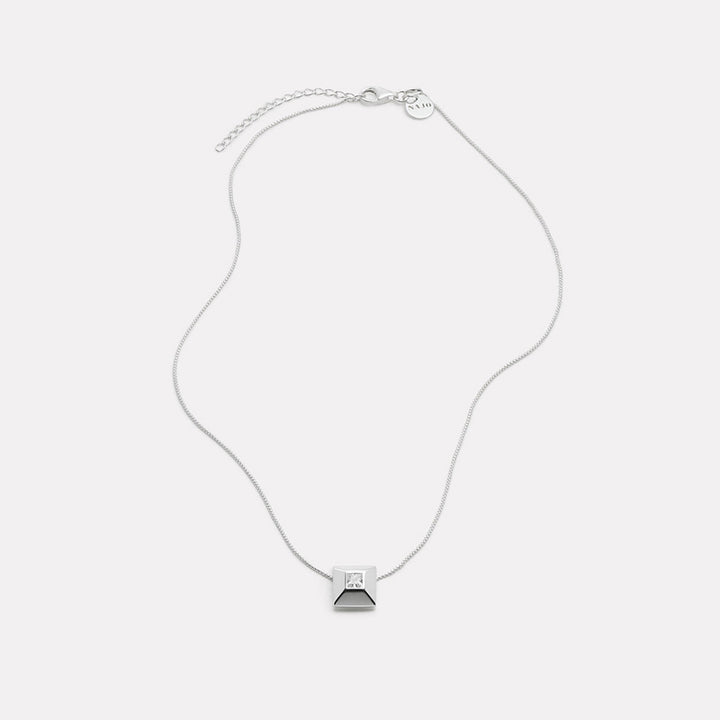 HALO CUBIC ZIRCONIA NECKLACE