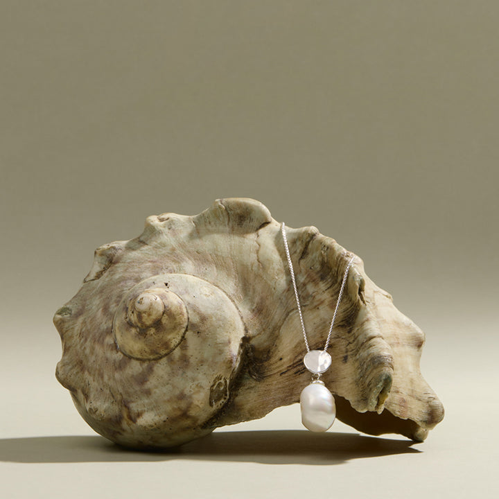 OCEAN DRIFT & PEARL NECKLACE