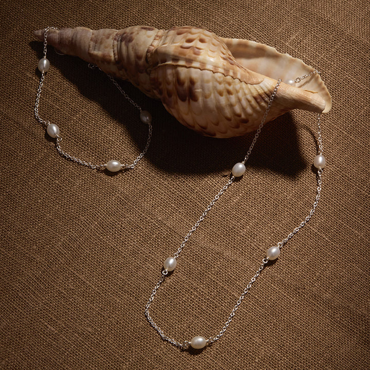 TIDAL WHISPER PEARL NECKLACE