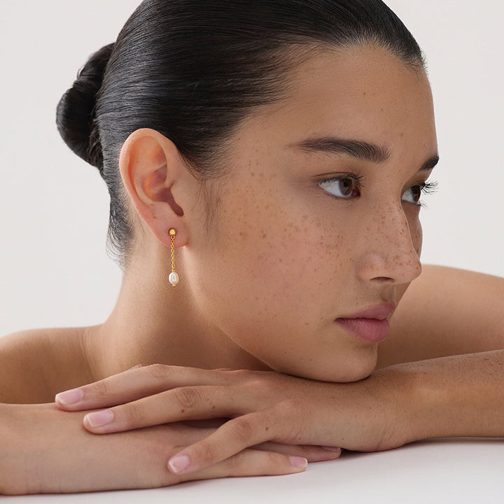 TIDAL WHISPER SINGLE PEARL EARRING