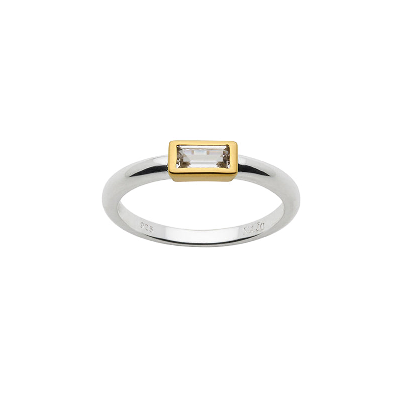 SKYE 2-TONE CUBIC ZIRCONIA RING