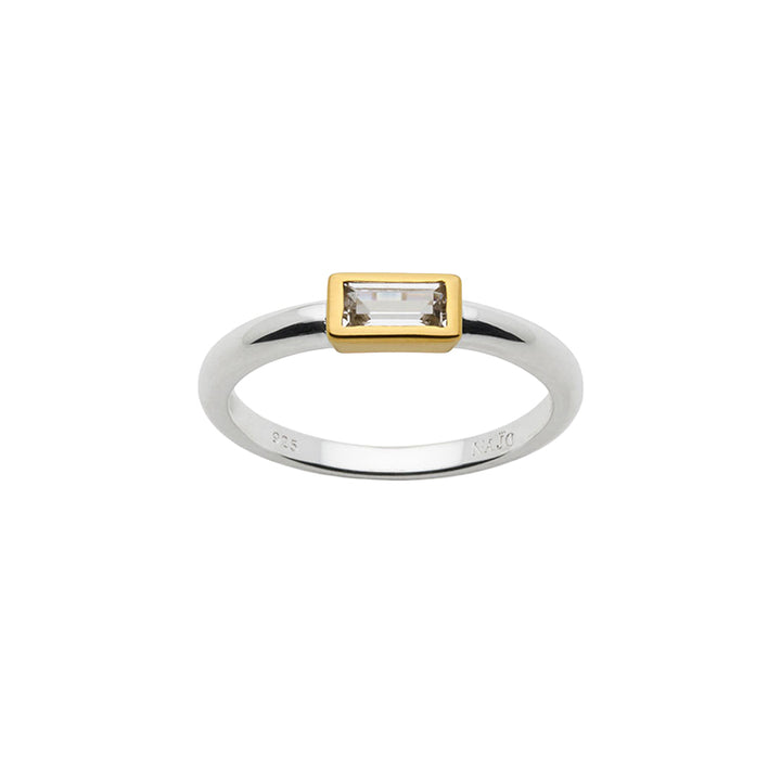 SKYE 2-TONE CUBIC ZIRCONIA RING