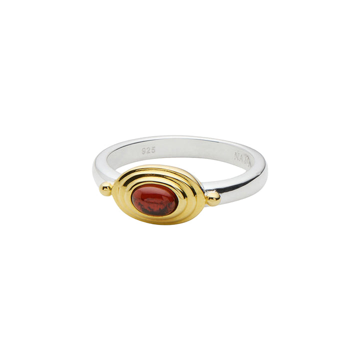 HORIZON GARNET RING