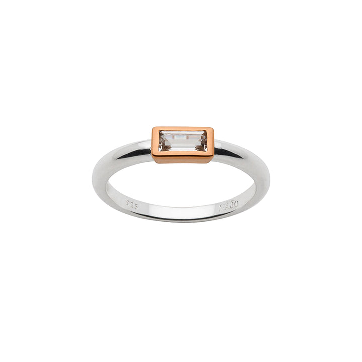 SKYE 2-TONE CUBIC ZIRCONIA RING