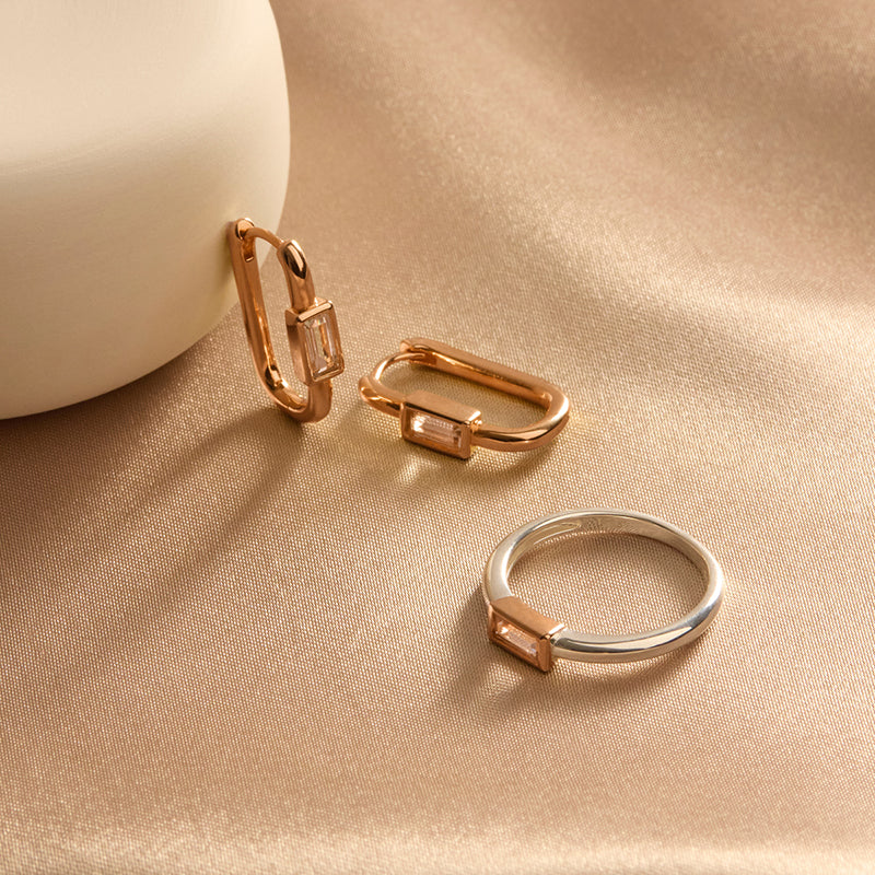 SKYE 2-TONE CUBIC ZIRCONIA RING