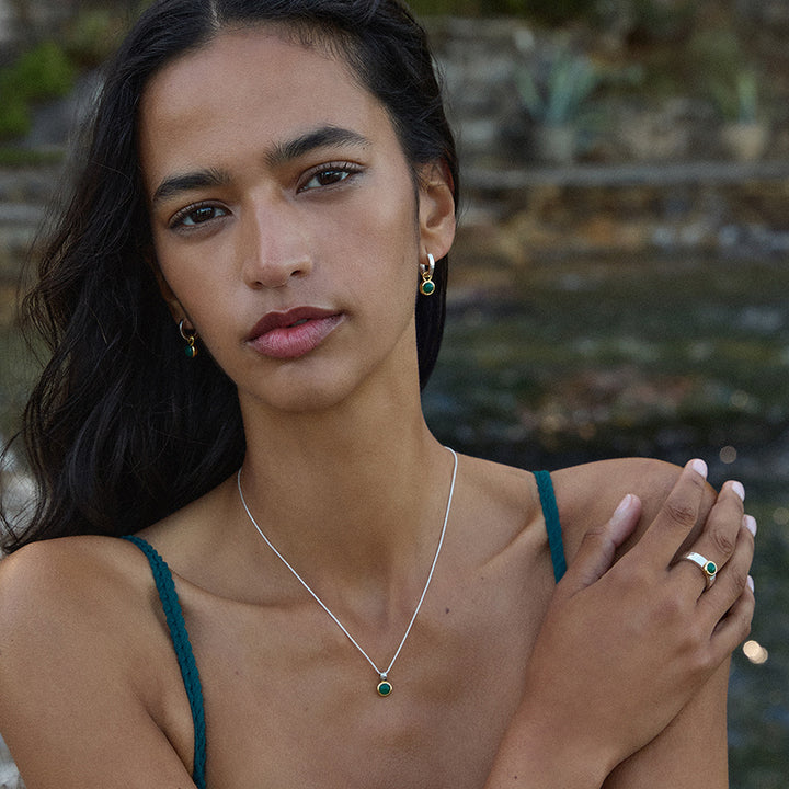 SOLACE GREEN ONYX RING
