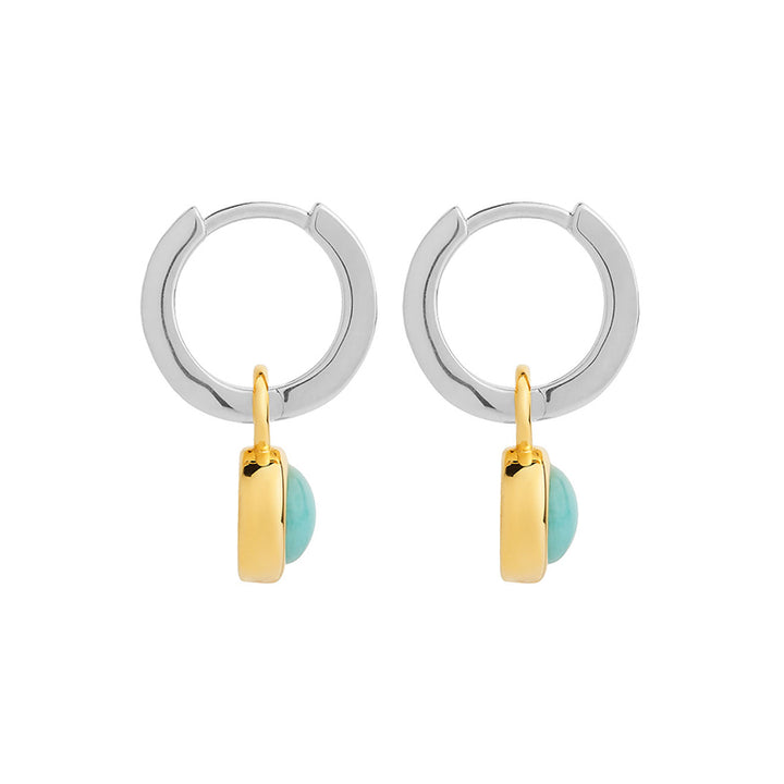 SOLACE AMAZONITE HUGGIE EARRING