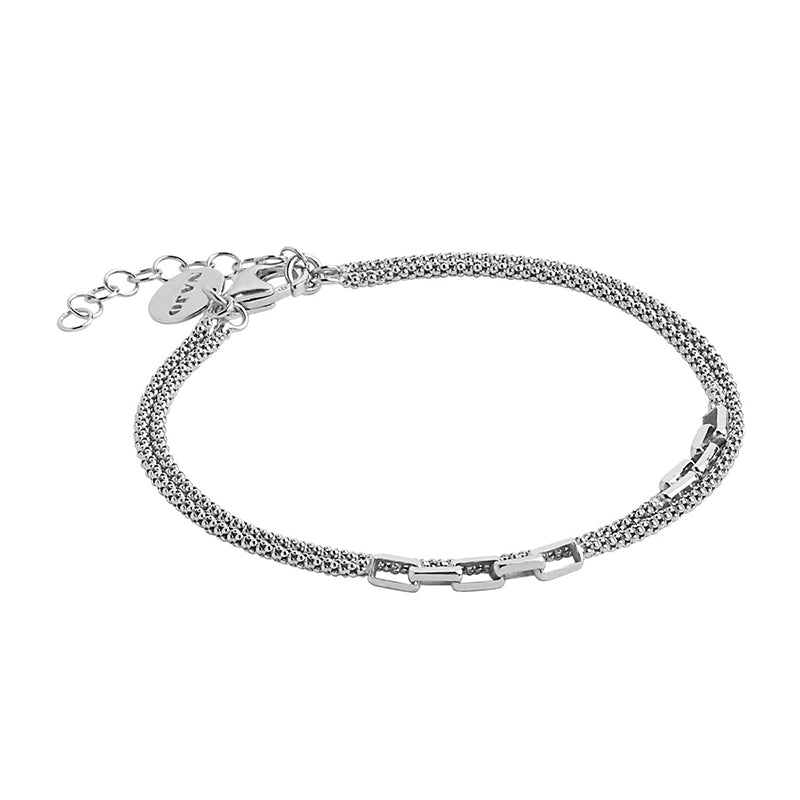 STARDUST LAYERED CHAIN AND LINK BRACELET