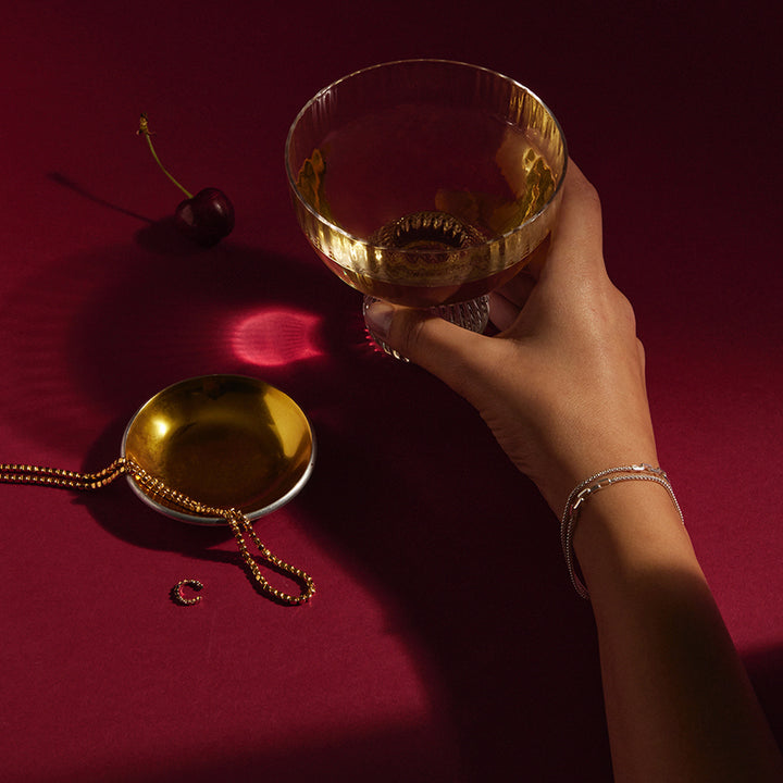 STARDUST LAYERED CHAIN AND LINK BRACELET