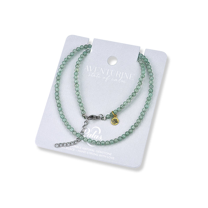 GREEN AVENTURINE 'STATE OF CALM' HEALING GEM NECKLACE