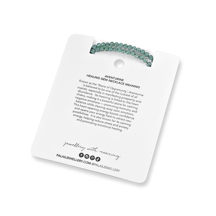 GREEN AVENTURINE 'STATE OF CALM' HEALING GEM NECKLACE