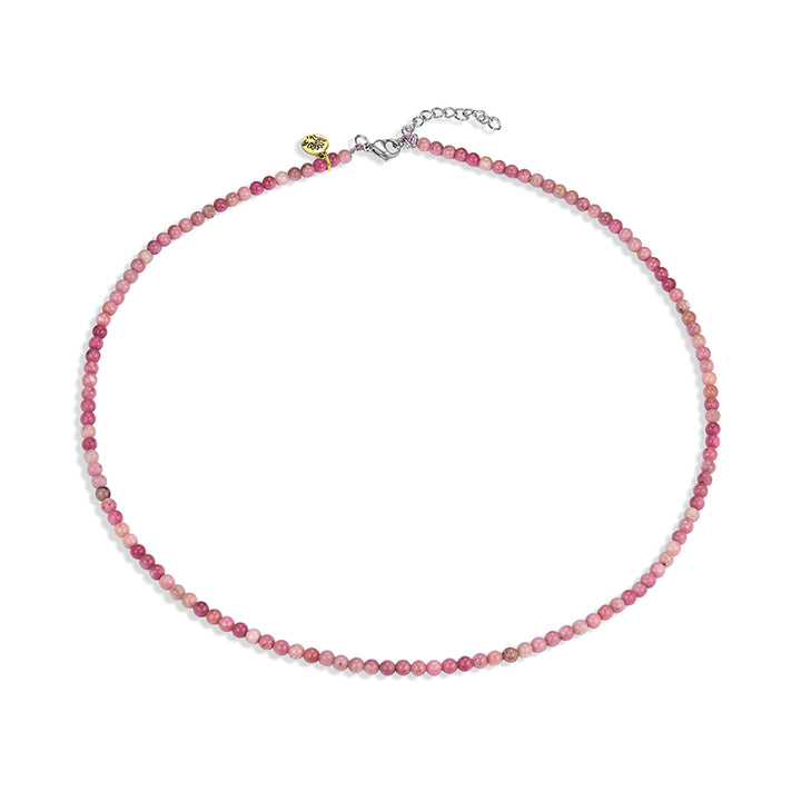 PINK RHODONITE 'UNCONDITIONAL LOVE' HEALING GEM NECKLACE