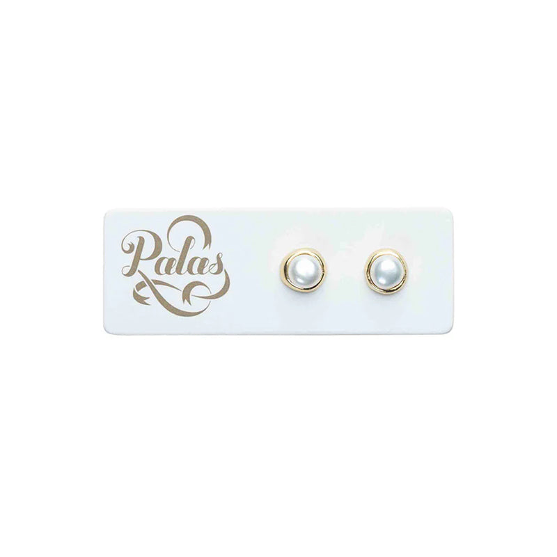 LUNAR PEARL STUD EARRINGS