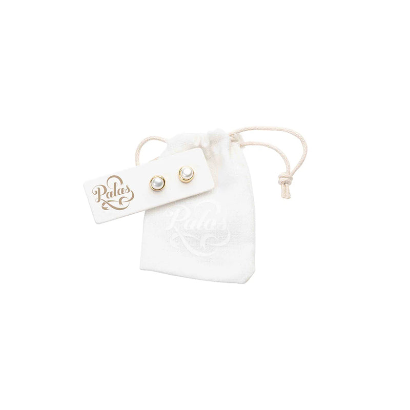 LUNAR PEARL STUD EARRINGS