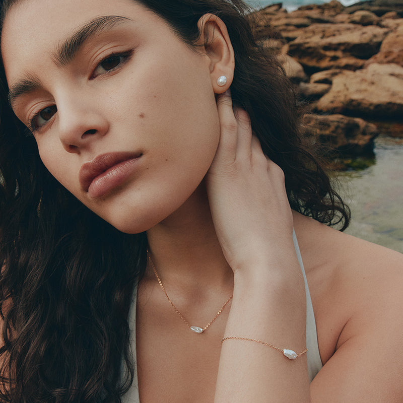 CIELO SINGLE PEARL BRACELET