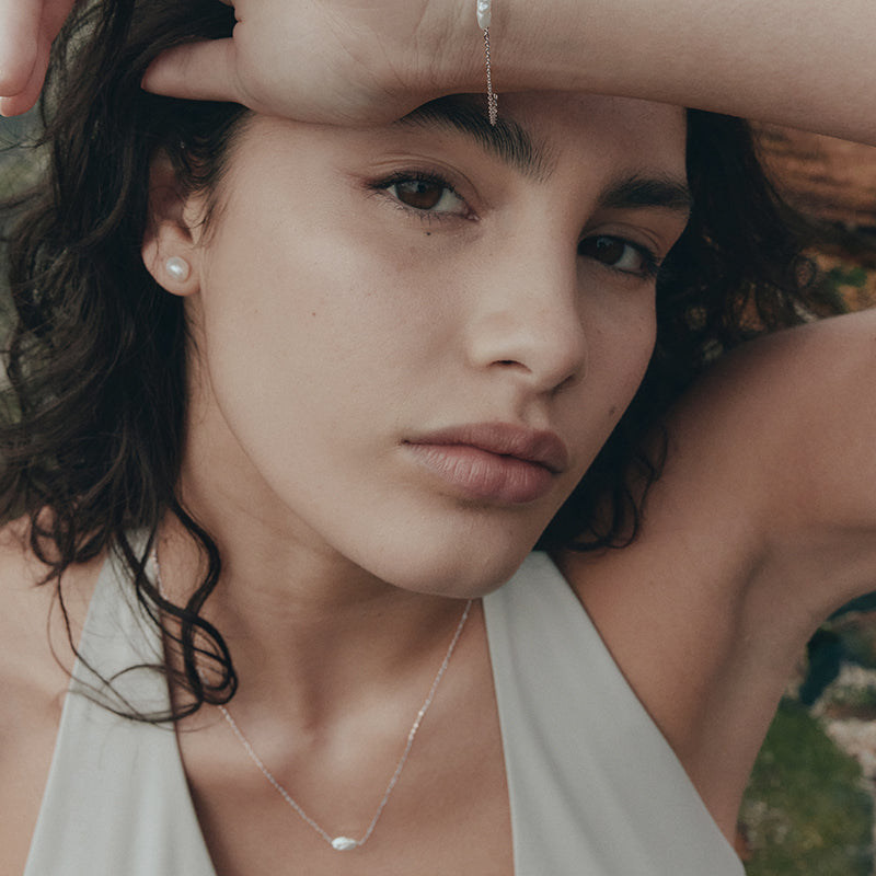 CIELO SINGLE PEARL NECKLACE