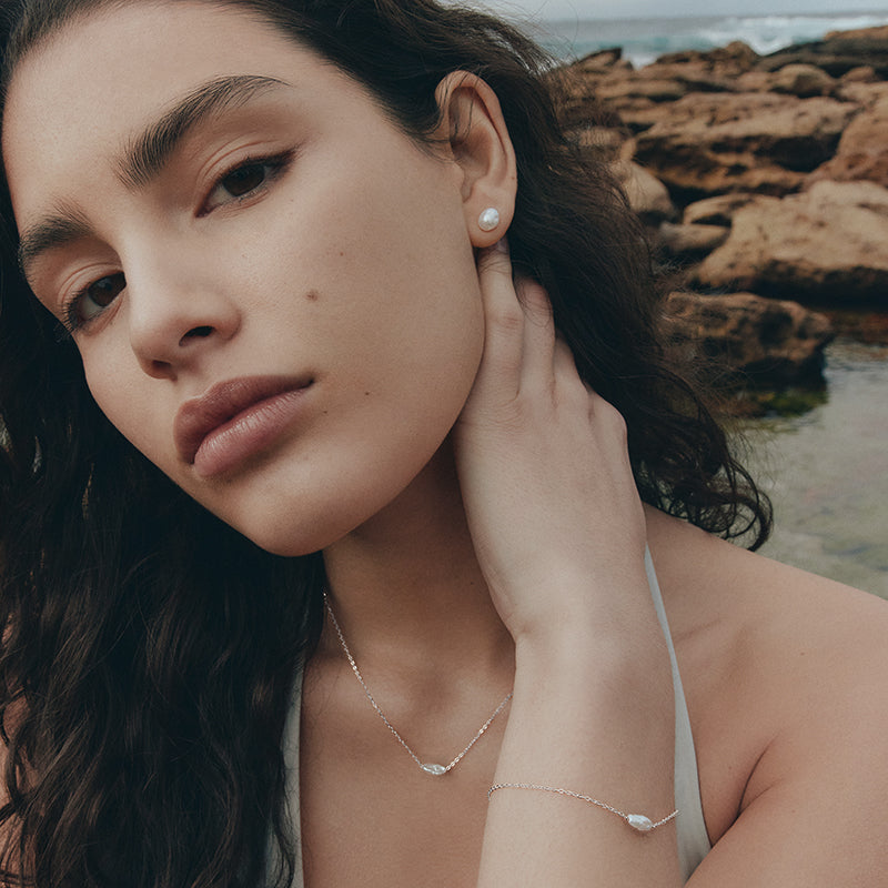 CIELO SINGLE PEARL NECKLACE