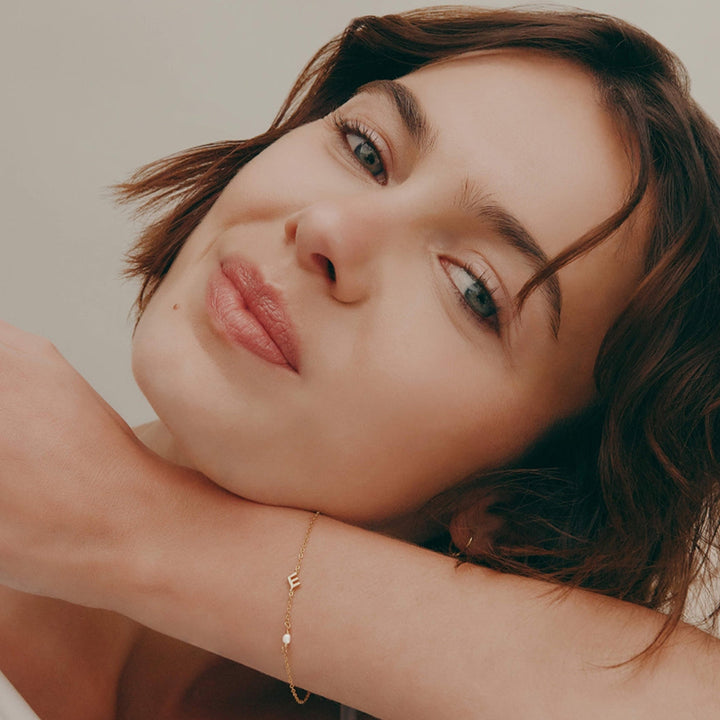 PEARL LETTER BRACELET