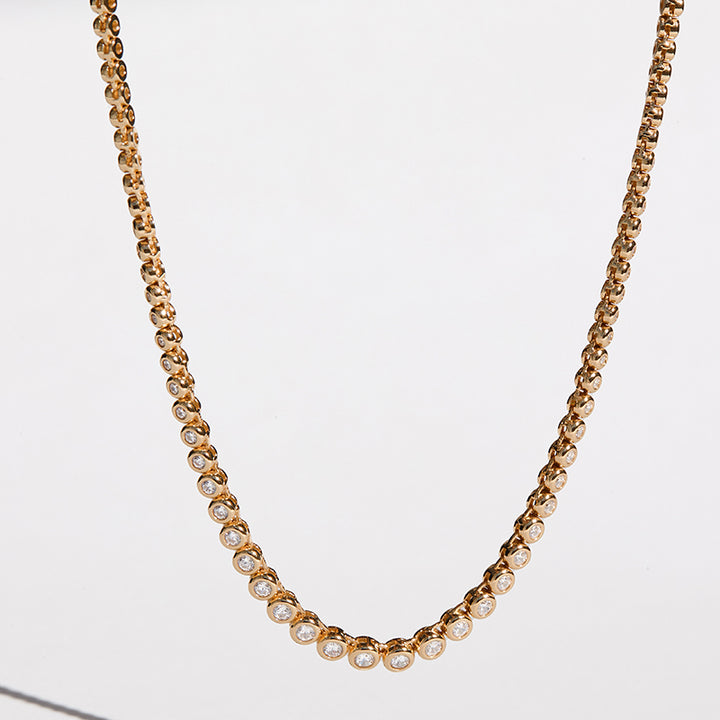 CRESCENDO TENNIS NECKLACE