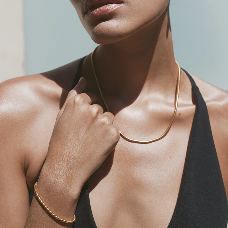 OSLO ROUND SNAKE CHAIN BRACELET