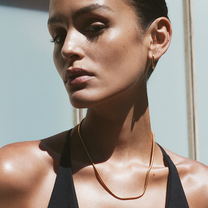 OSLO ROUND SNAKE CHAIN NECKLACE