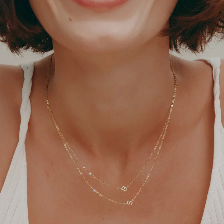 PEARL LETTER NECKLACE
