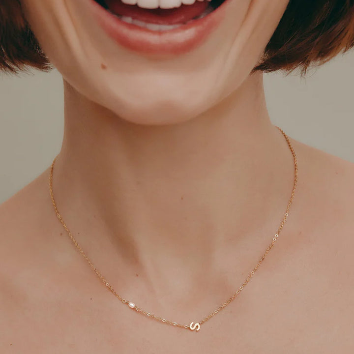 PEARL LETTER NECKLACE