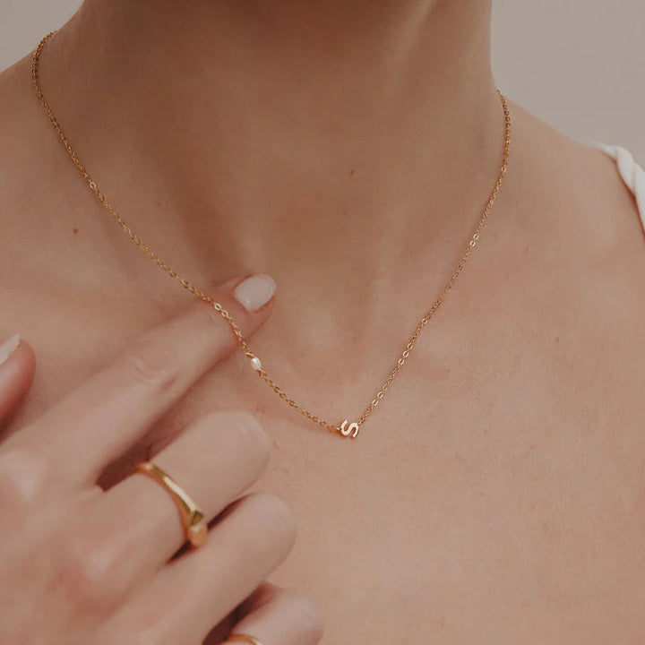 PEARL LETTER NECKLACE