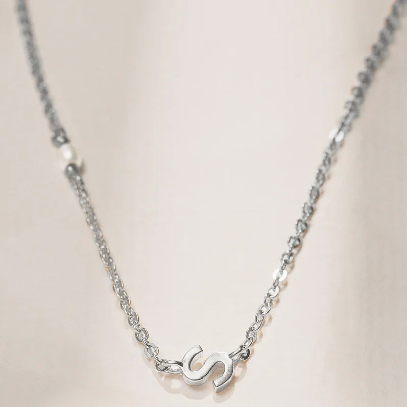 PEARL LETTER NECKLACE