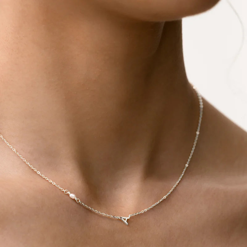PEARL LETTER NECKLACE