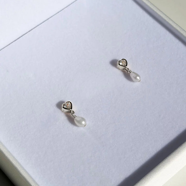 TRUE LOVE PEARL STUDS