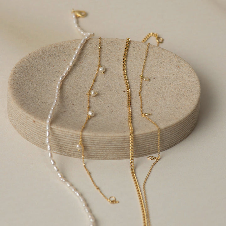 STRING OF PEARLS ANKLET