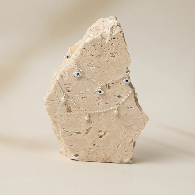 ANKLET WITH PEARL DROPLETS