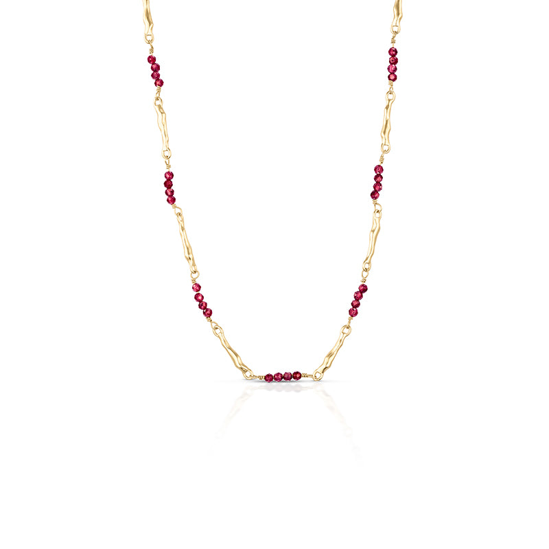 APHRODITE RHODOLITE NECKLACE